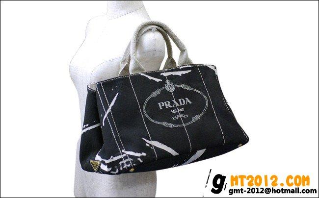 プラダ バッグ PRADA トートバッグ キャンバス ブラック B1872